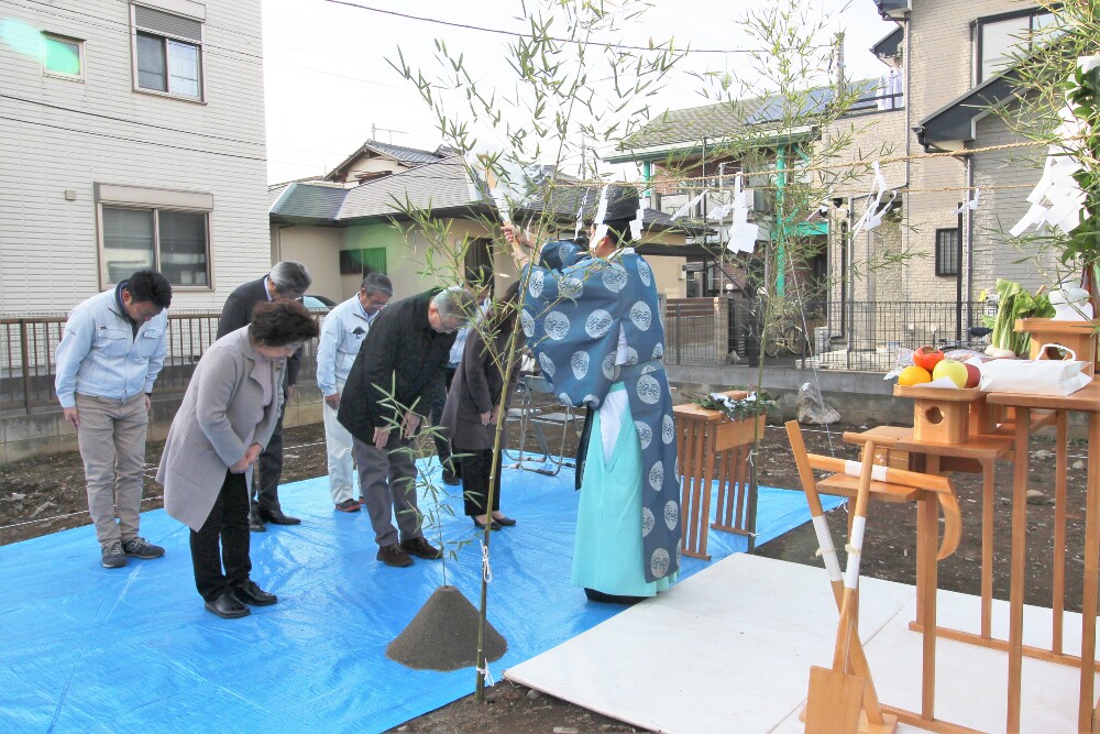 地鎮祭の様子