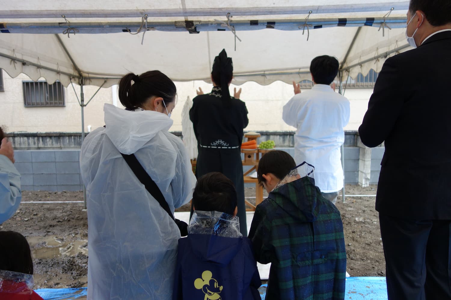 地鎮祭の様子