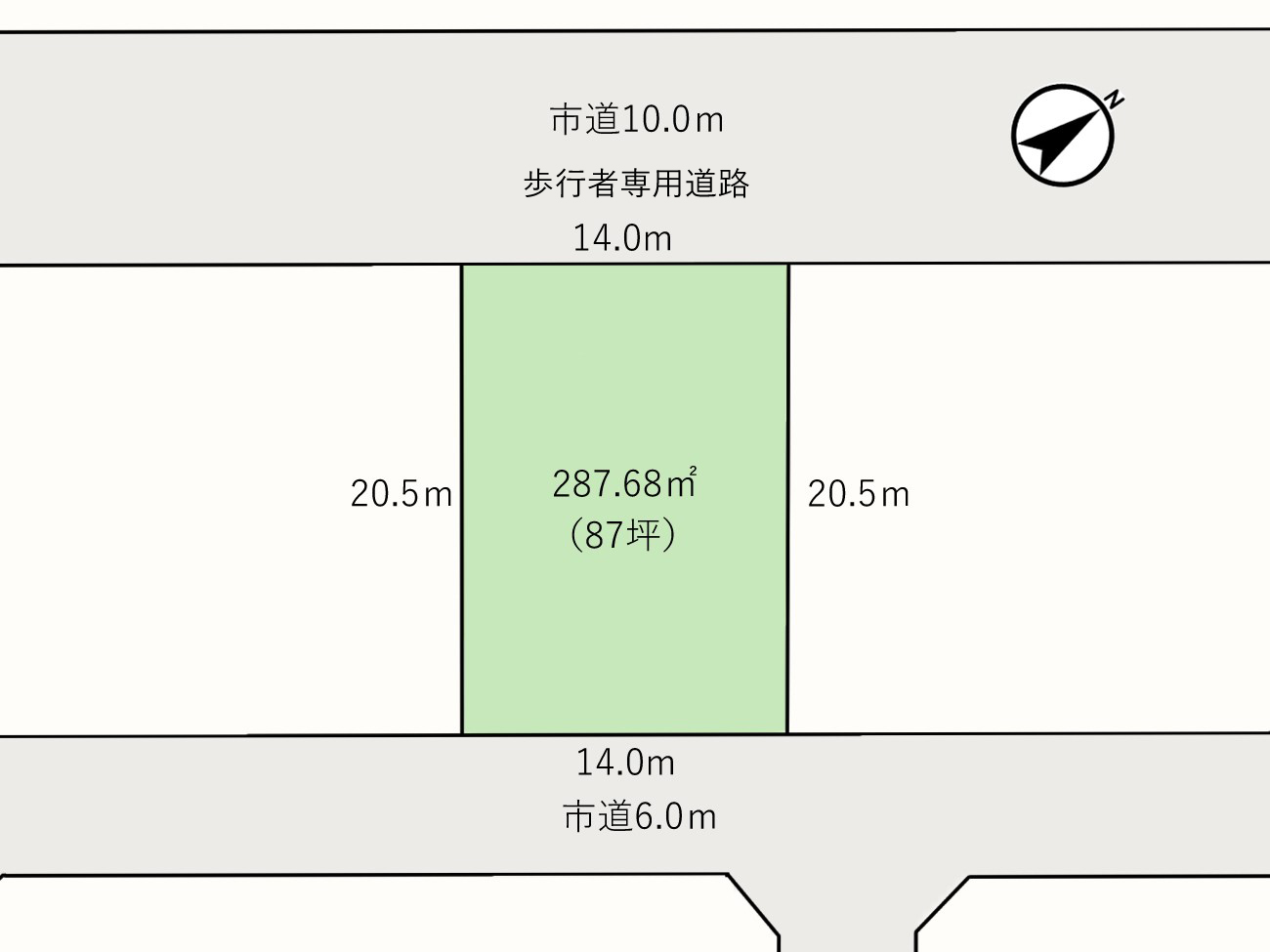 久喜市青葉の土地区画図