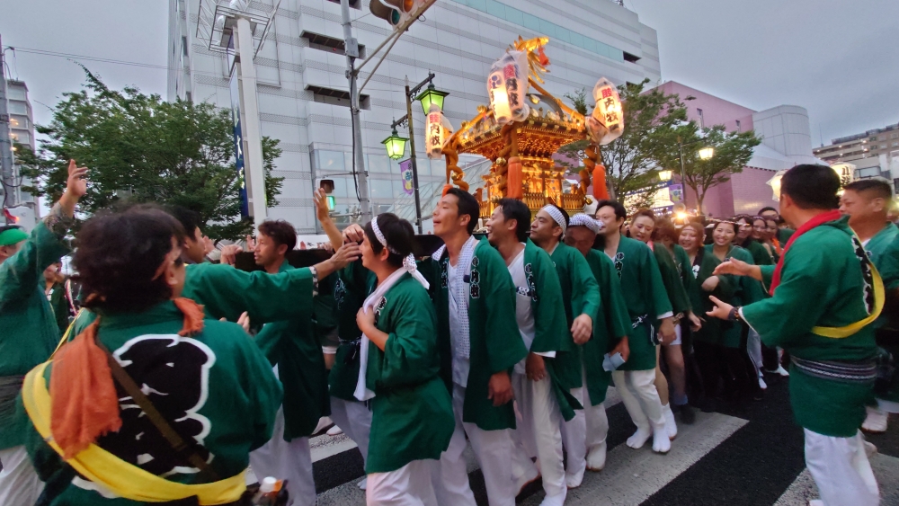 春日部夏まつり神輿パレード