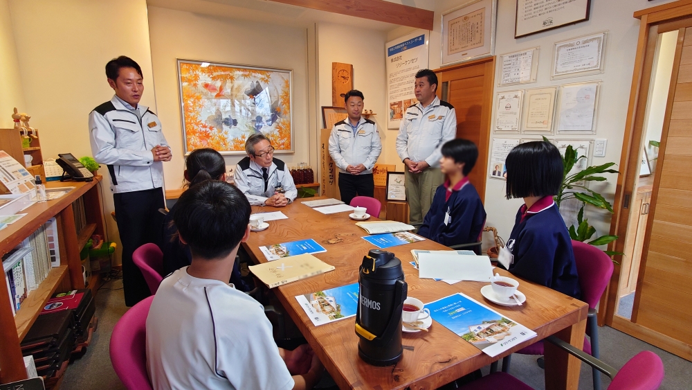 春日部市立東中学校職場訪問